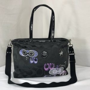Coach poppy applique diaper bag
